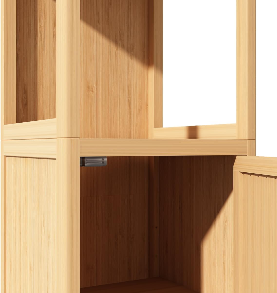 Bamboo Tall Bathroom Storage Cabinet