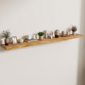 Extra Long Live Edge Floating Wood Shelves