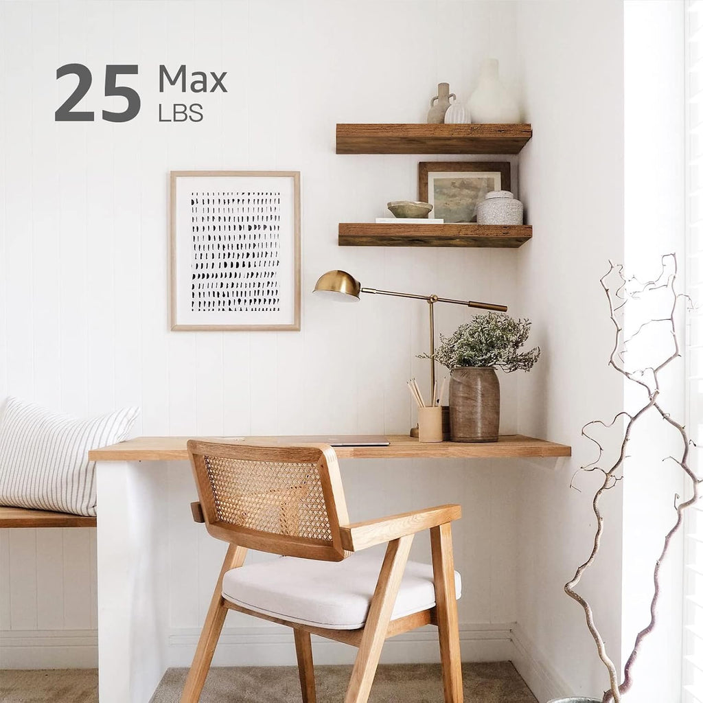 Floating Wall Mounted Shelves Set of 2