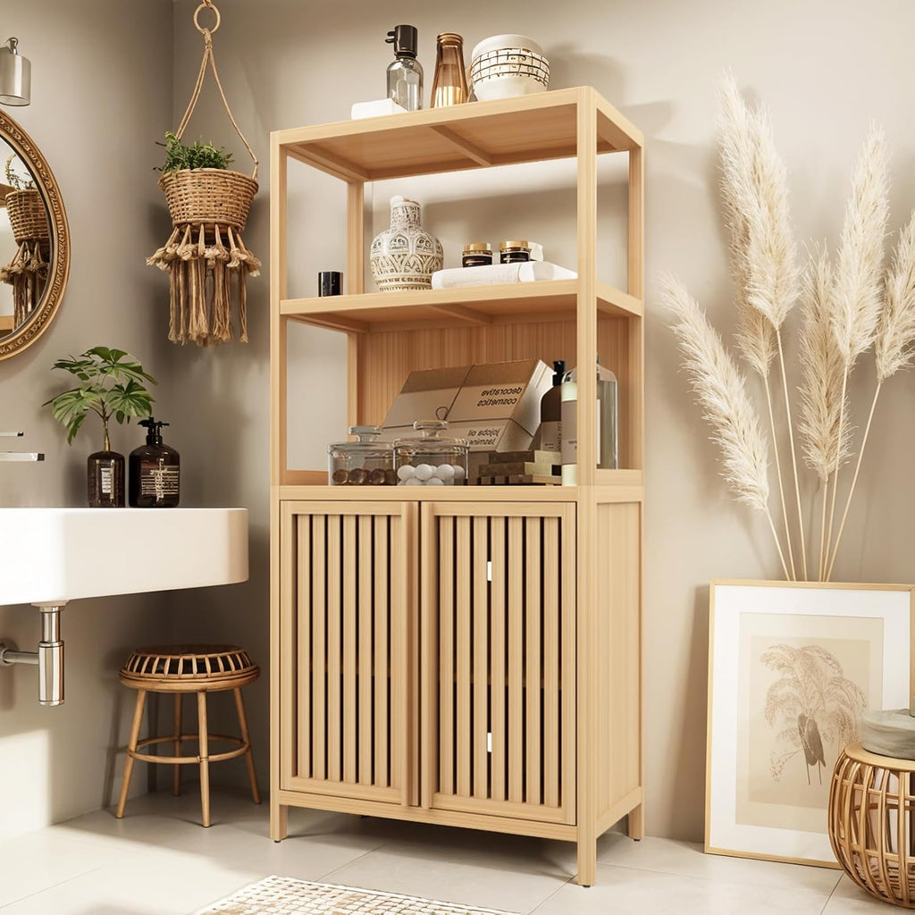 Bamboo Bathroom Storage Cabinet