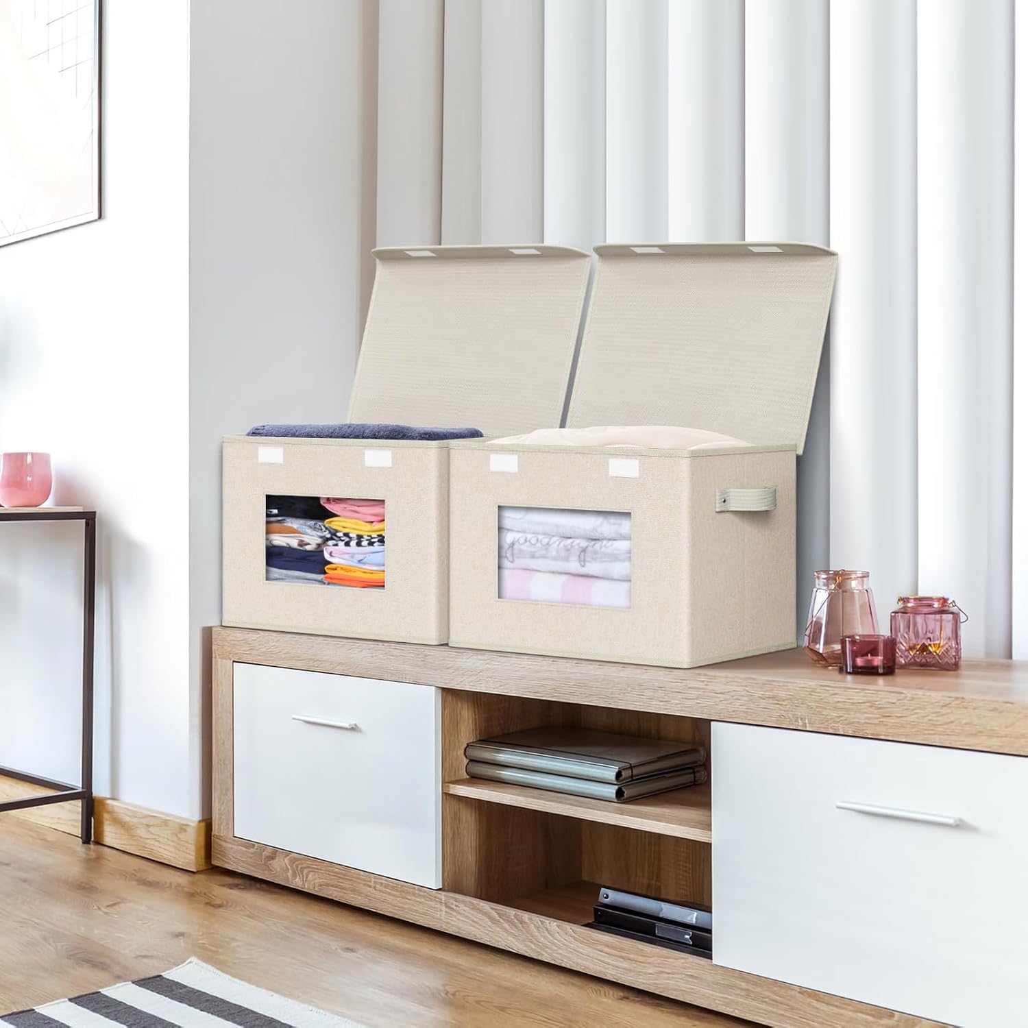 Fabric Storage Bins Set of 4