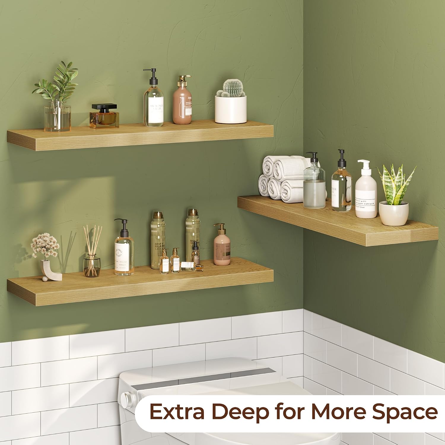 Memories Farmhouse Floating Shelves Set of 3
