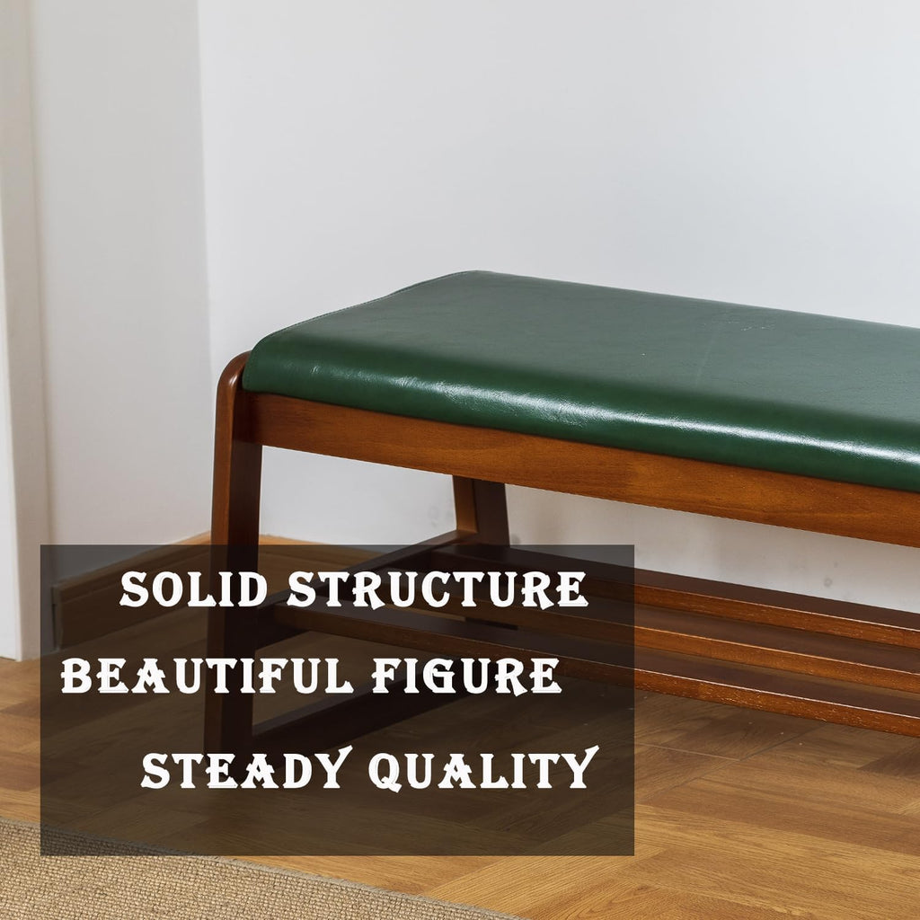 Solid Wood Shoe Bench