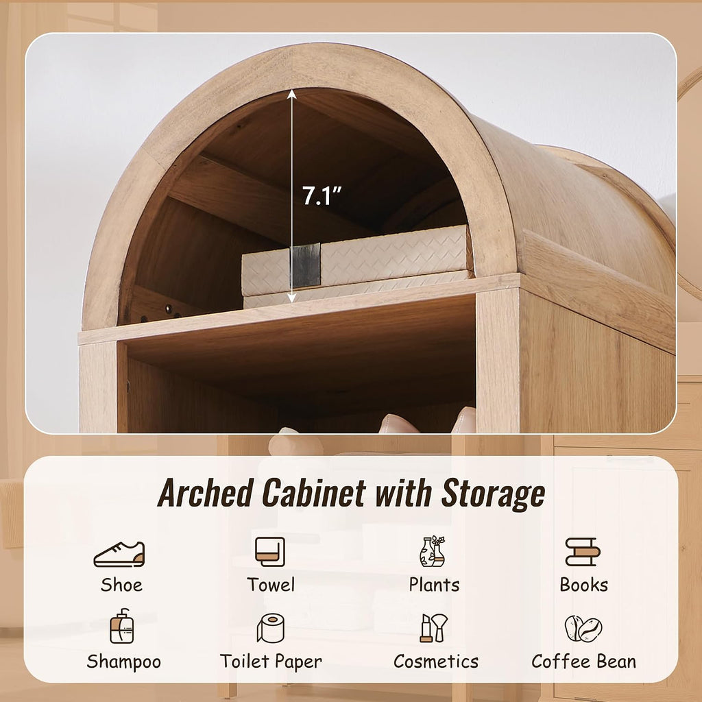 Arched Tall Bathroom Cabinet