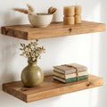 Elm Wood Floating Shelves Set of 2