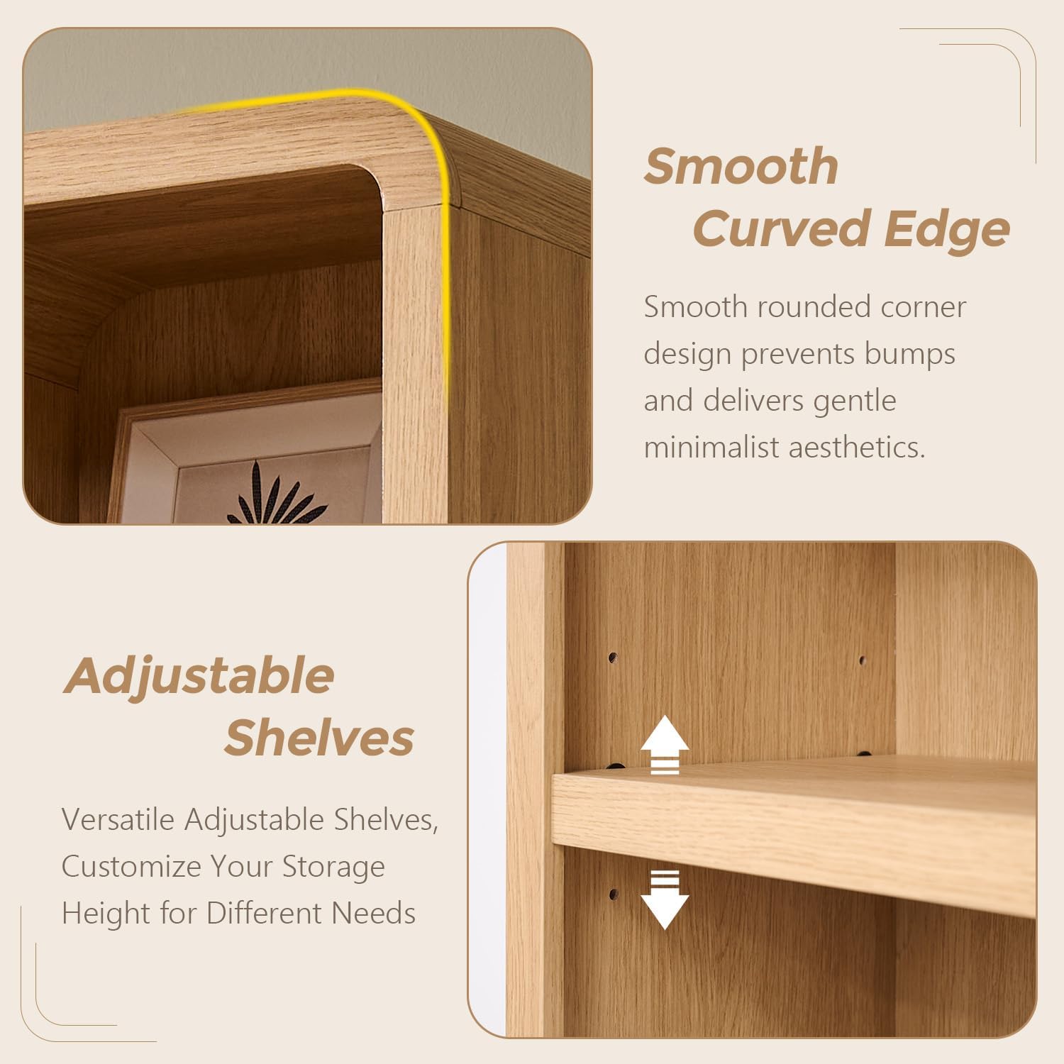 67" Narrow Bathroom Storage Cabinet