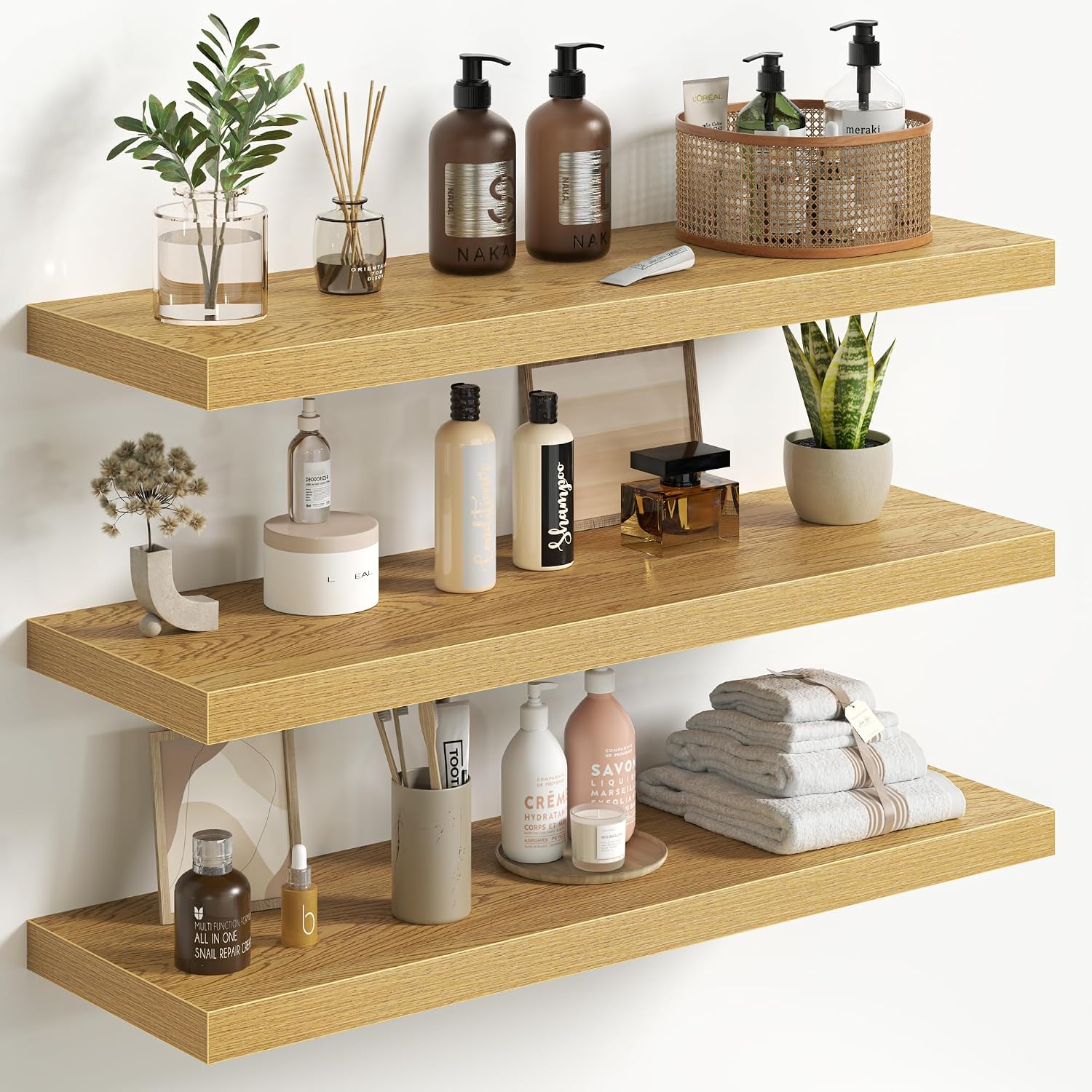 Memories Farmhouse Floating Shelves Set of 3