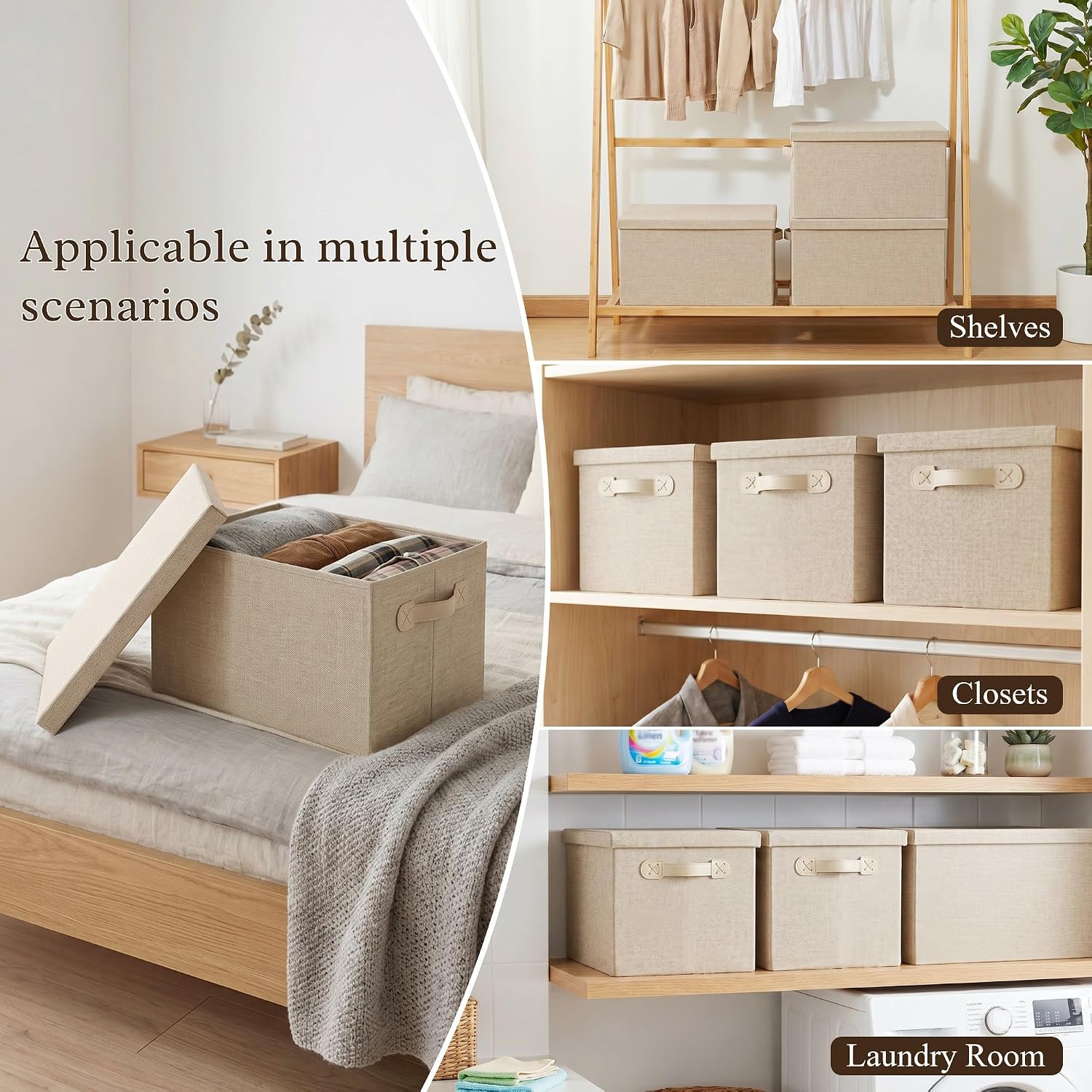Fabric Storage Bins Set of 2