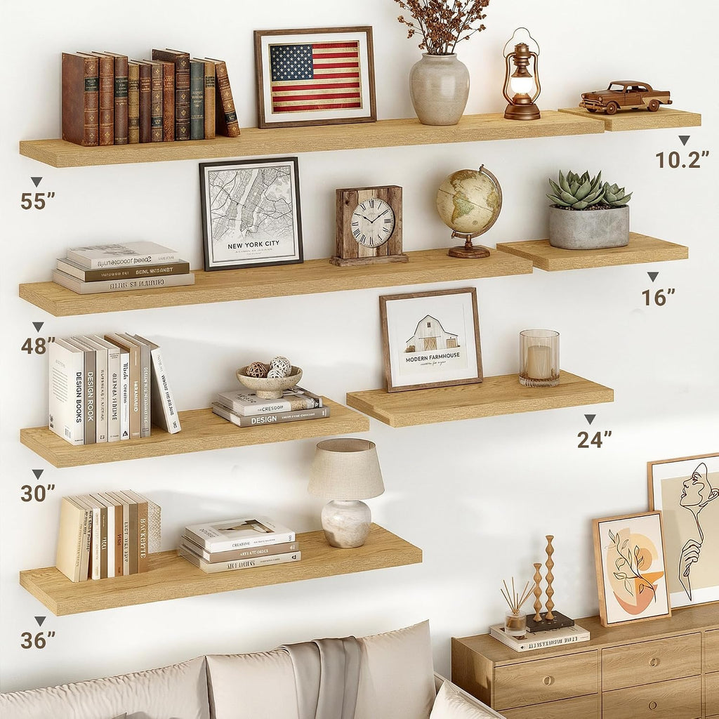 55 Inch Floating Shelves Set of 2