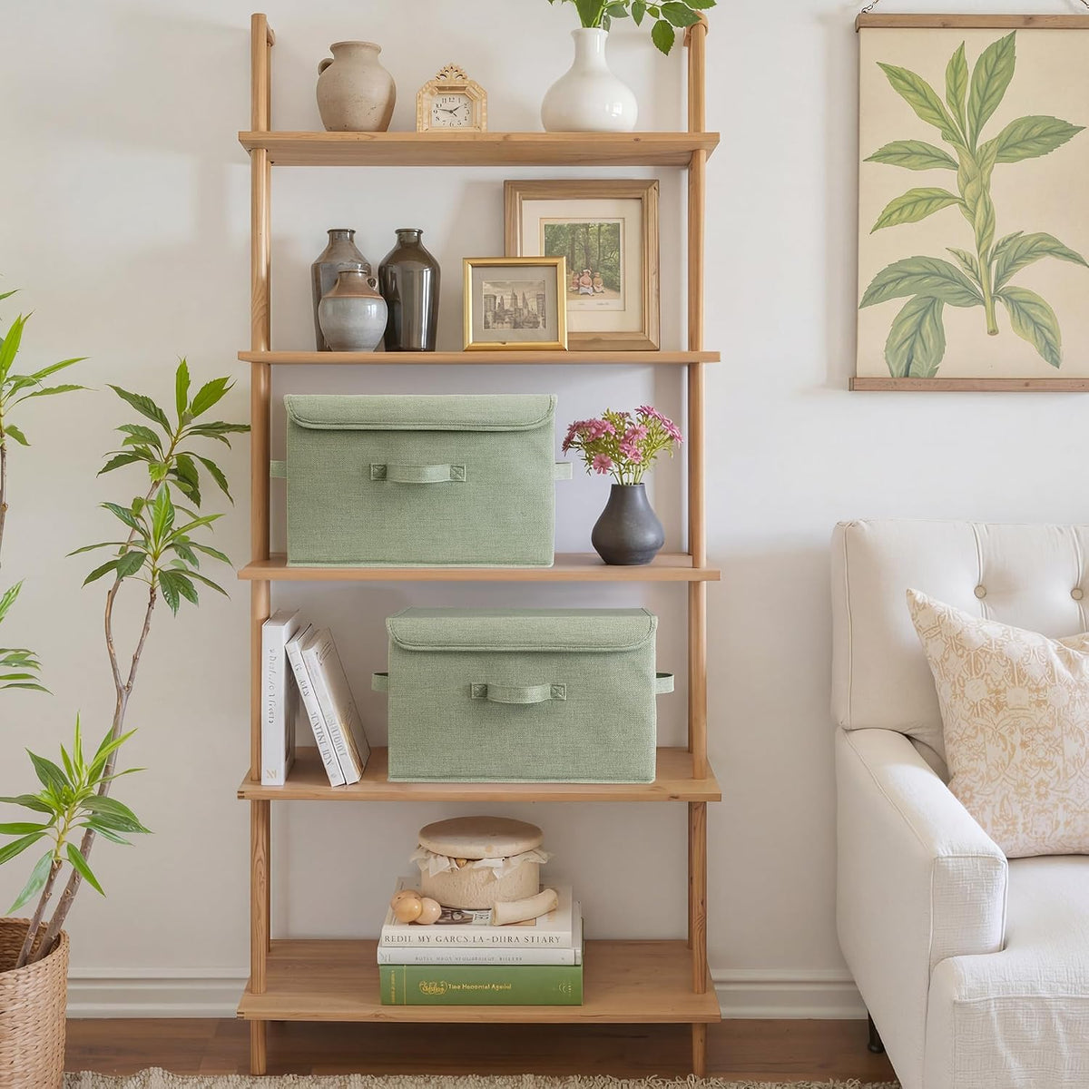 Sage Green Storage Bins Set of 2