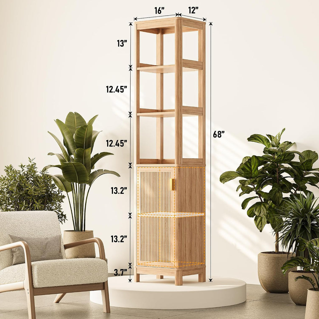68'' Narrow Bathroom Storage Cabinet