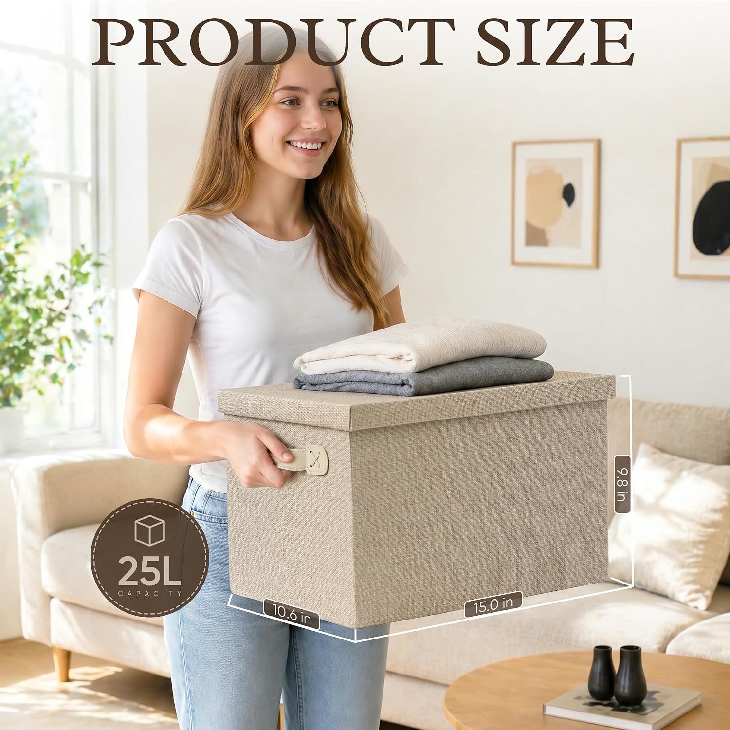 Fabric Storage Bins Set of 2