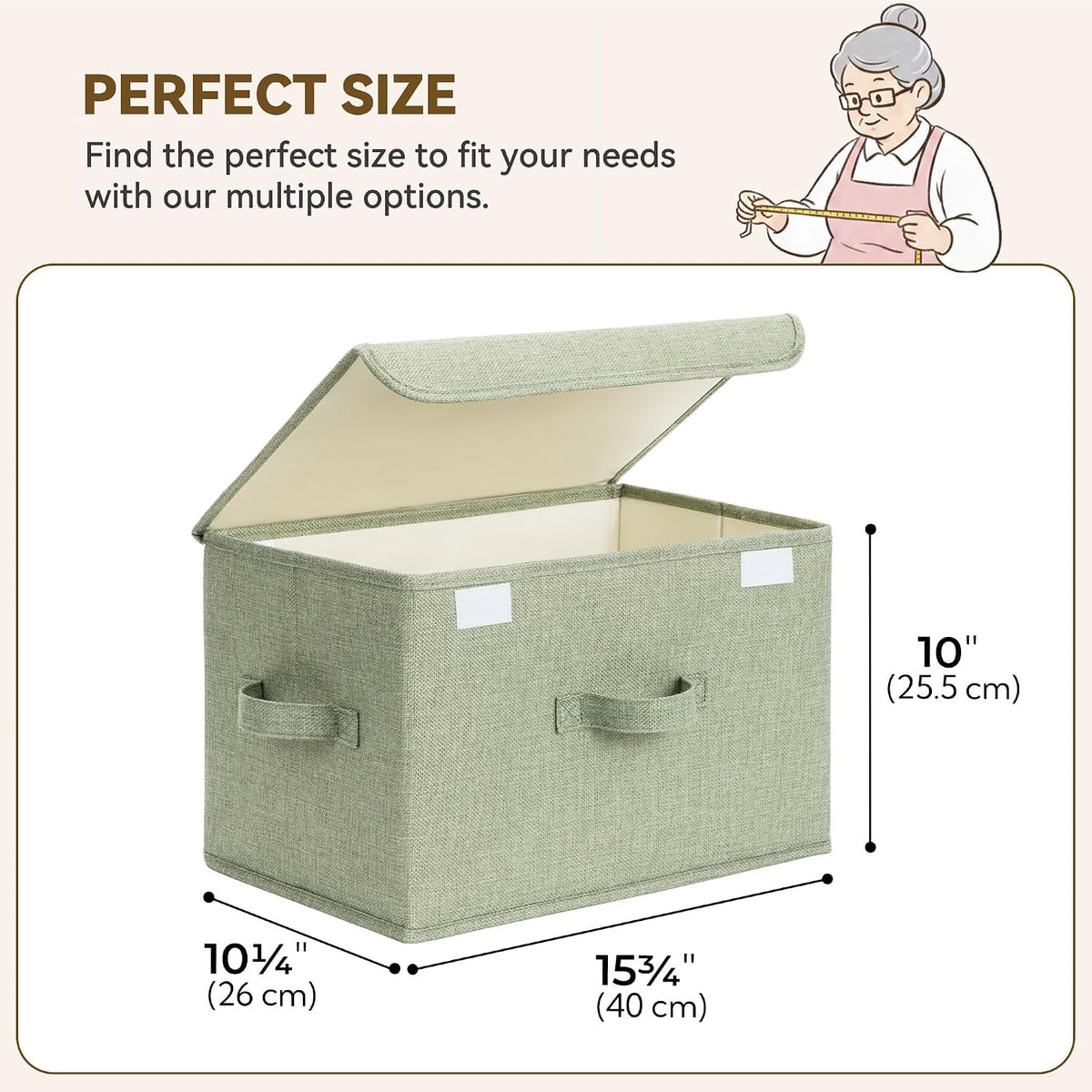 Sage Green Storage Bins Set of 2