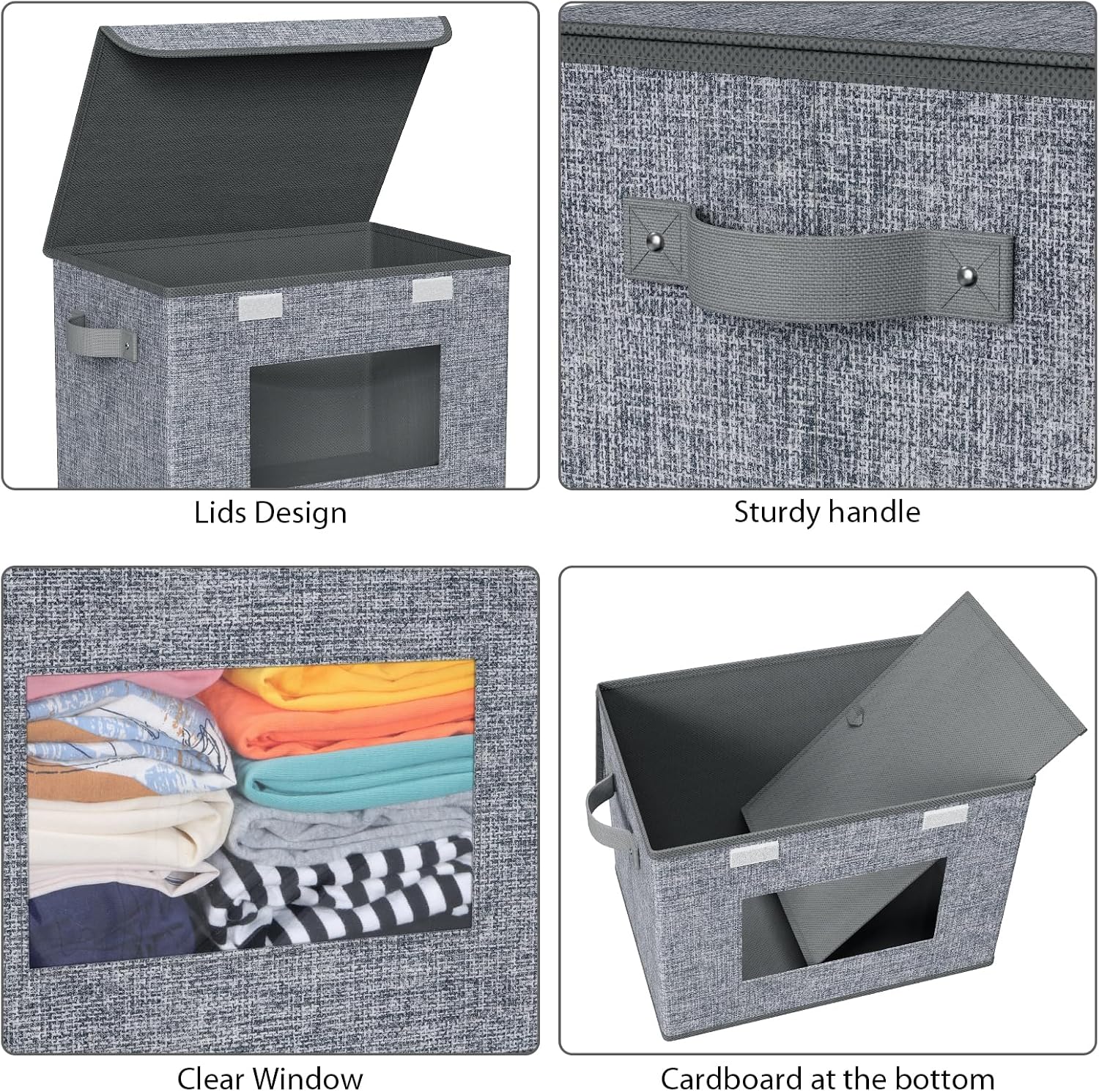 Fabric Storage Bins Set of 4