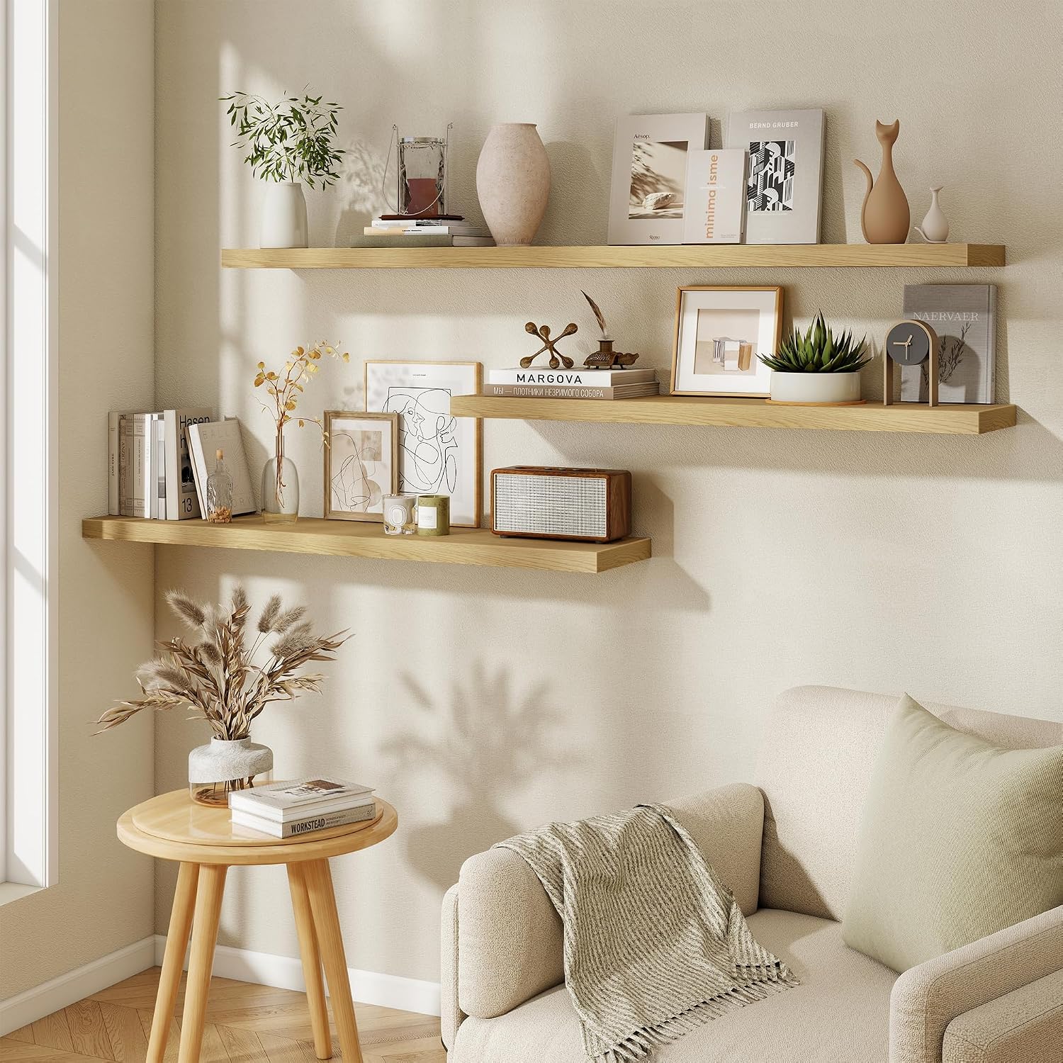Fun Memories 48 Inch Floating Shelves