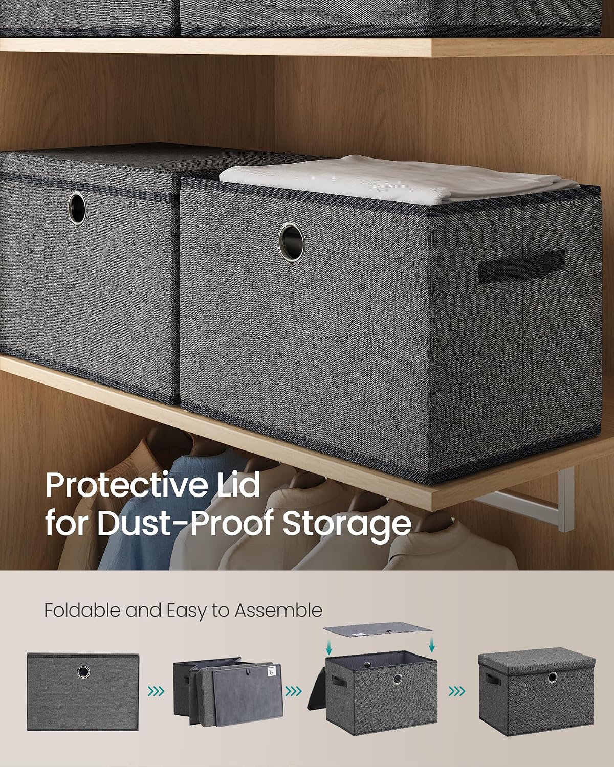 Fabric Storage Bins Set of 3