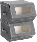 Stackable Storage Bins Set of 2