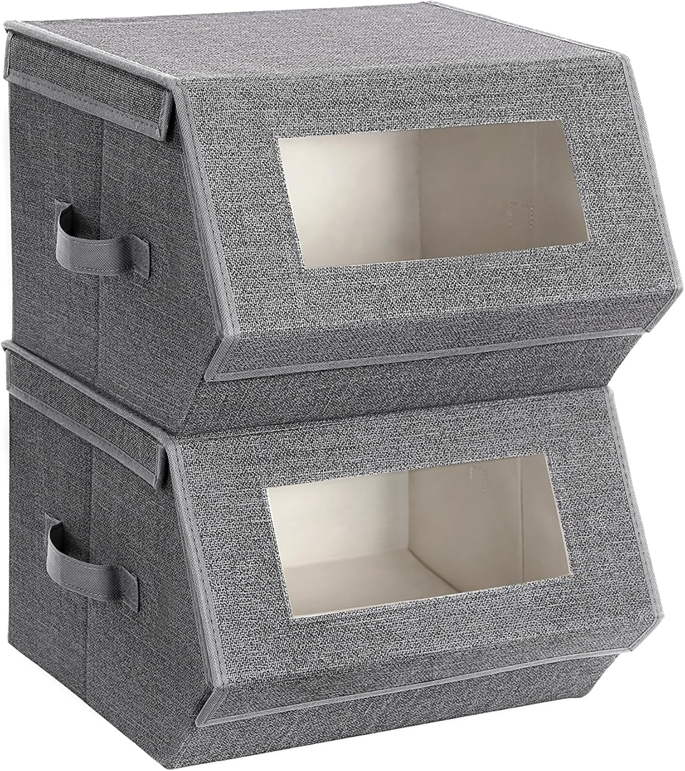 Stackable Storage Bins Set of 2